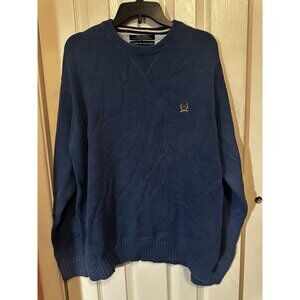Vintage 90’s Tommy Hilfiger Heavy Cotton Crewneck Sweater Size Large Blue